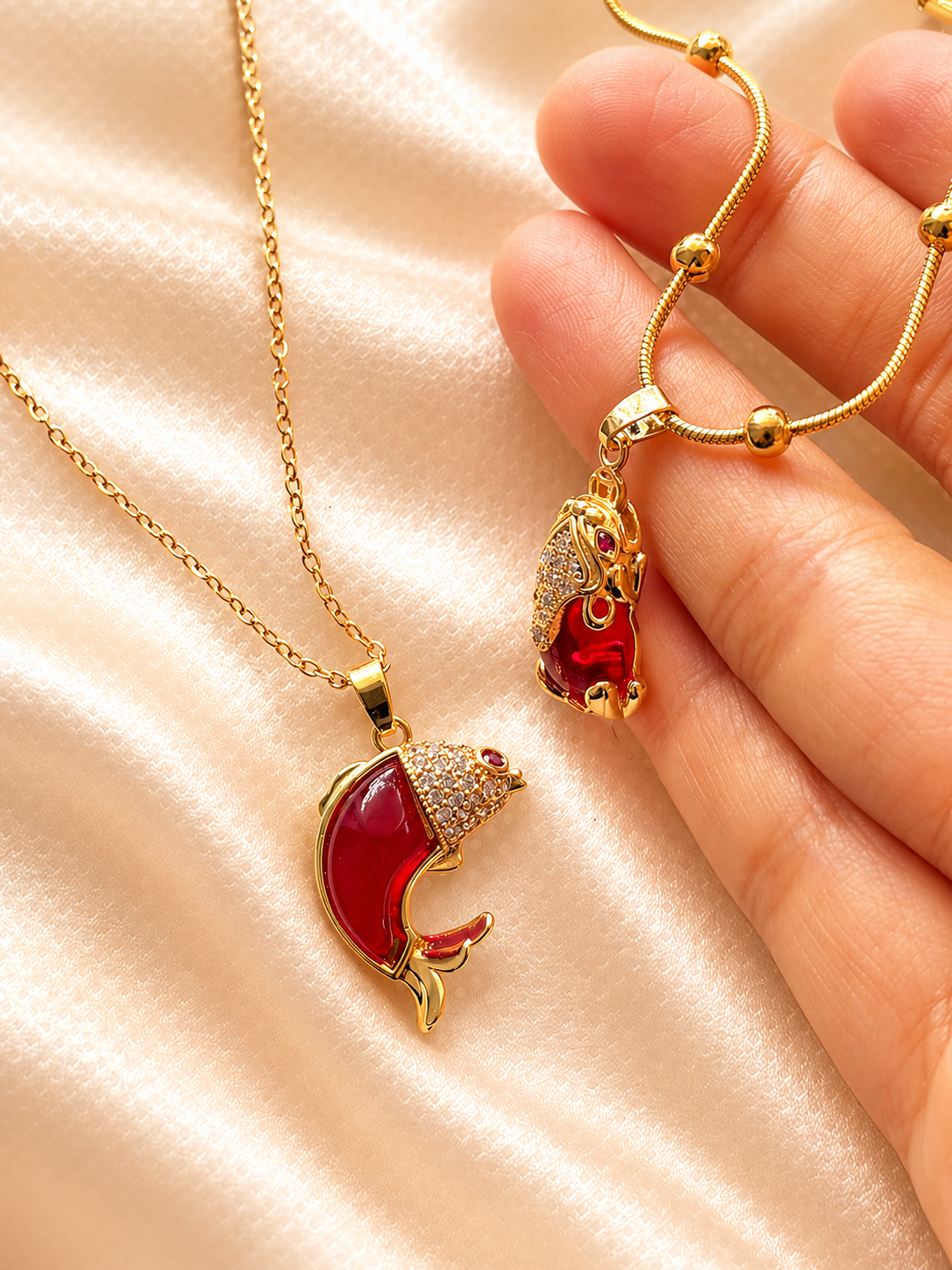 Crimson Charm Duo Set