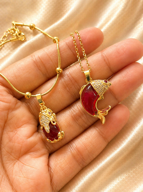 Crimson Charm Duo Set