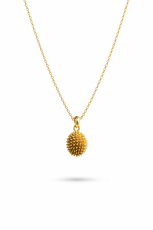 Golden Sphere Pendant Necklace