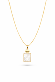 Gold Bottle Pendant Necklace