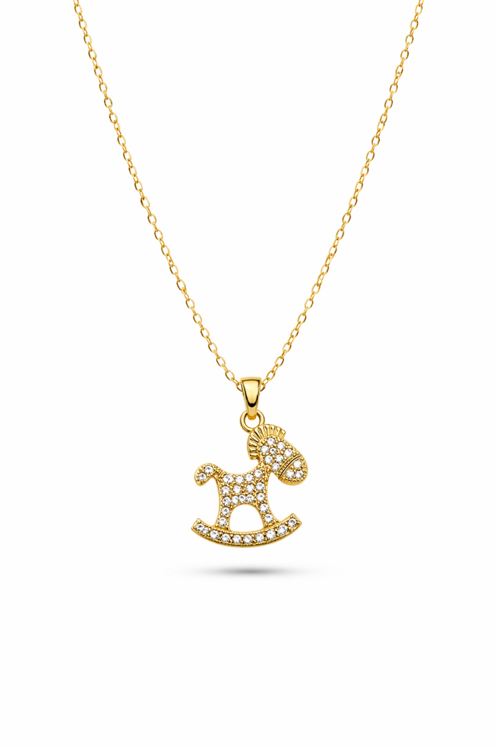 Rocking Horse Pendant Necklace