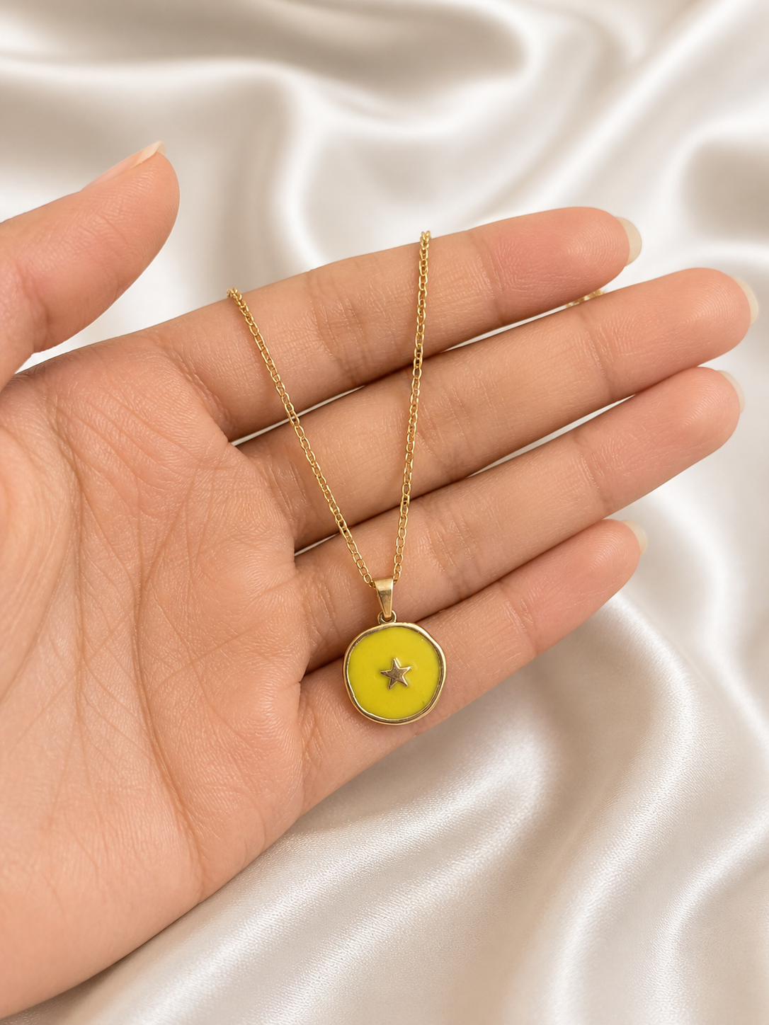 Star Enamel Necklace