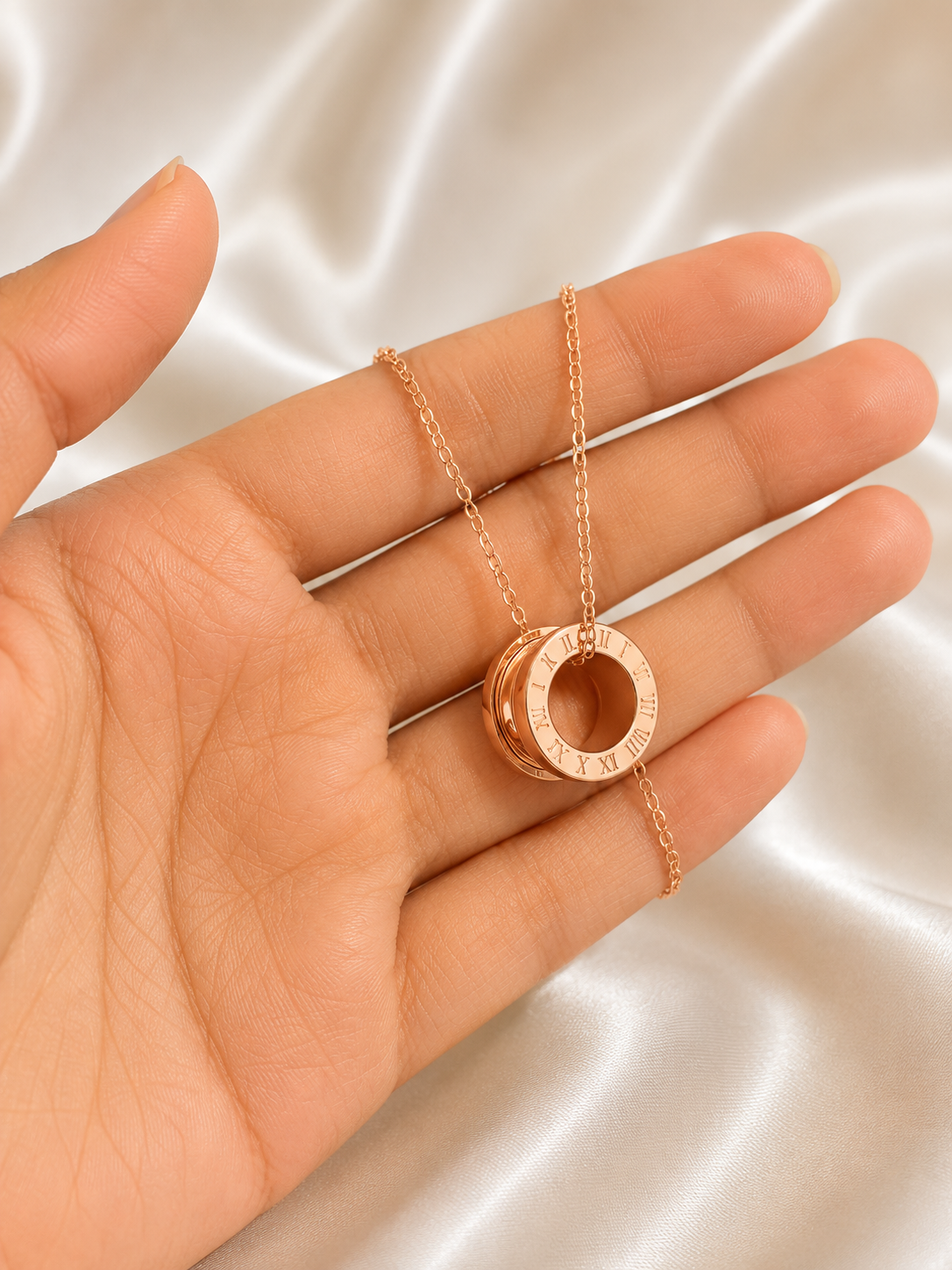 Rolling Ring Pendant Necklace