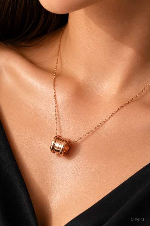 Rolling Ring Pendant Necklace
