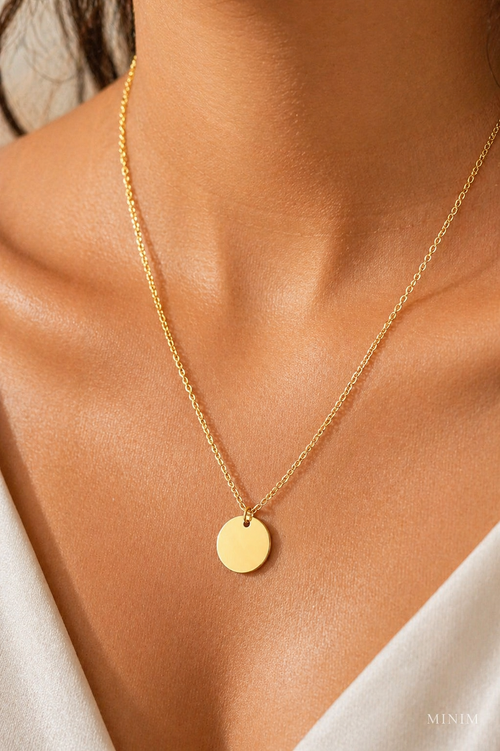 Gold Coin Pendant Necklace