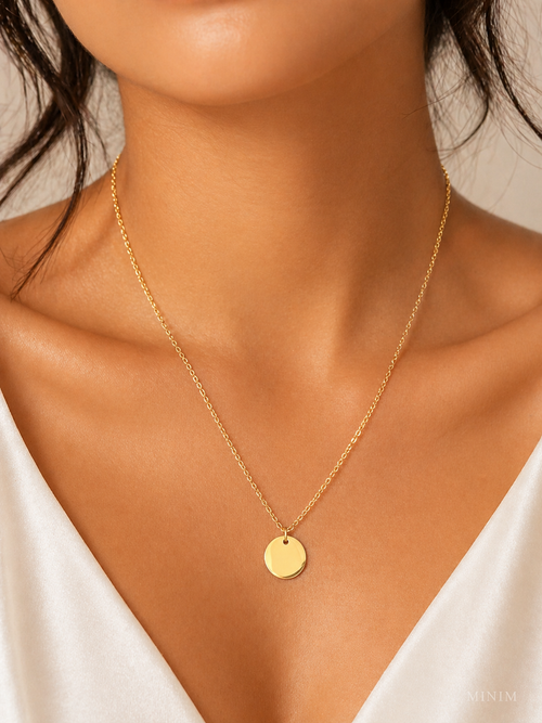 Gold Coin Pendant Necklace