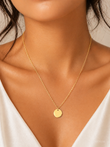Gold Coin Pendant Necklace