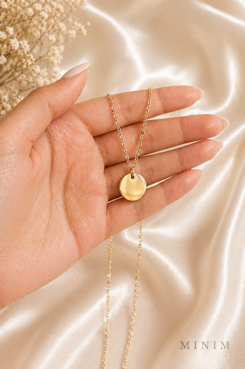 Gold Coin Pendant Necklace