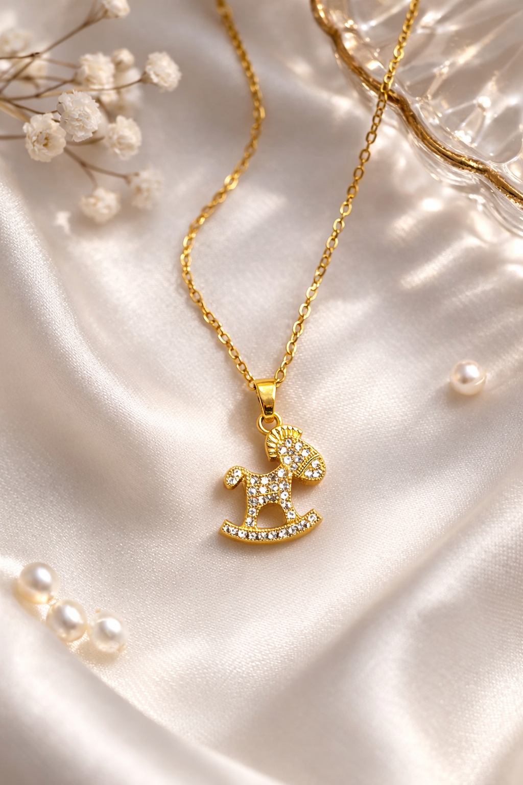 Rocking Horse Pendant Necklace