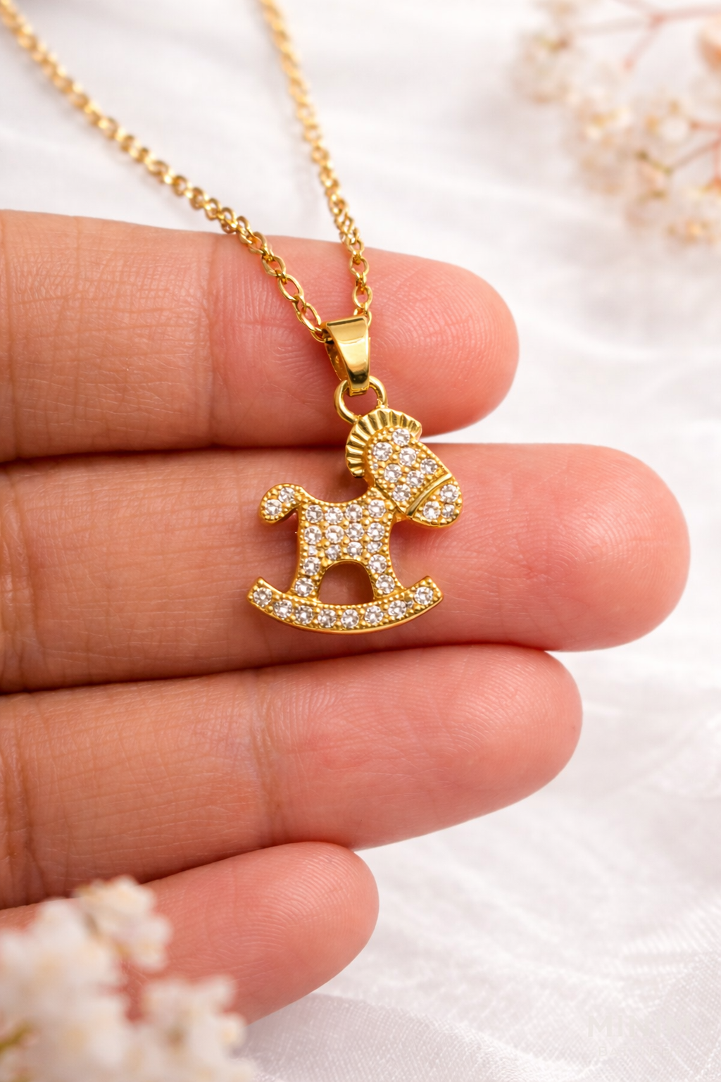 Rocking Horse Pendant Necklace