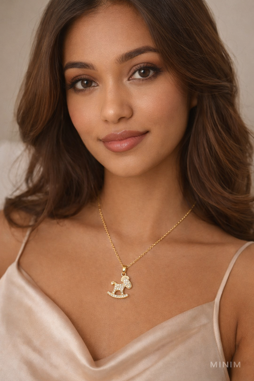 Rocking Horse Pendant Necklace