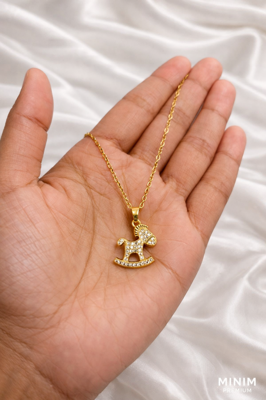 Rocking Horse Pendant Necklace