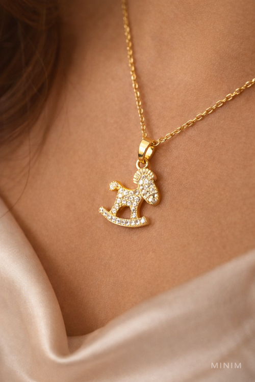 Rocking Horse Pendant Necklace