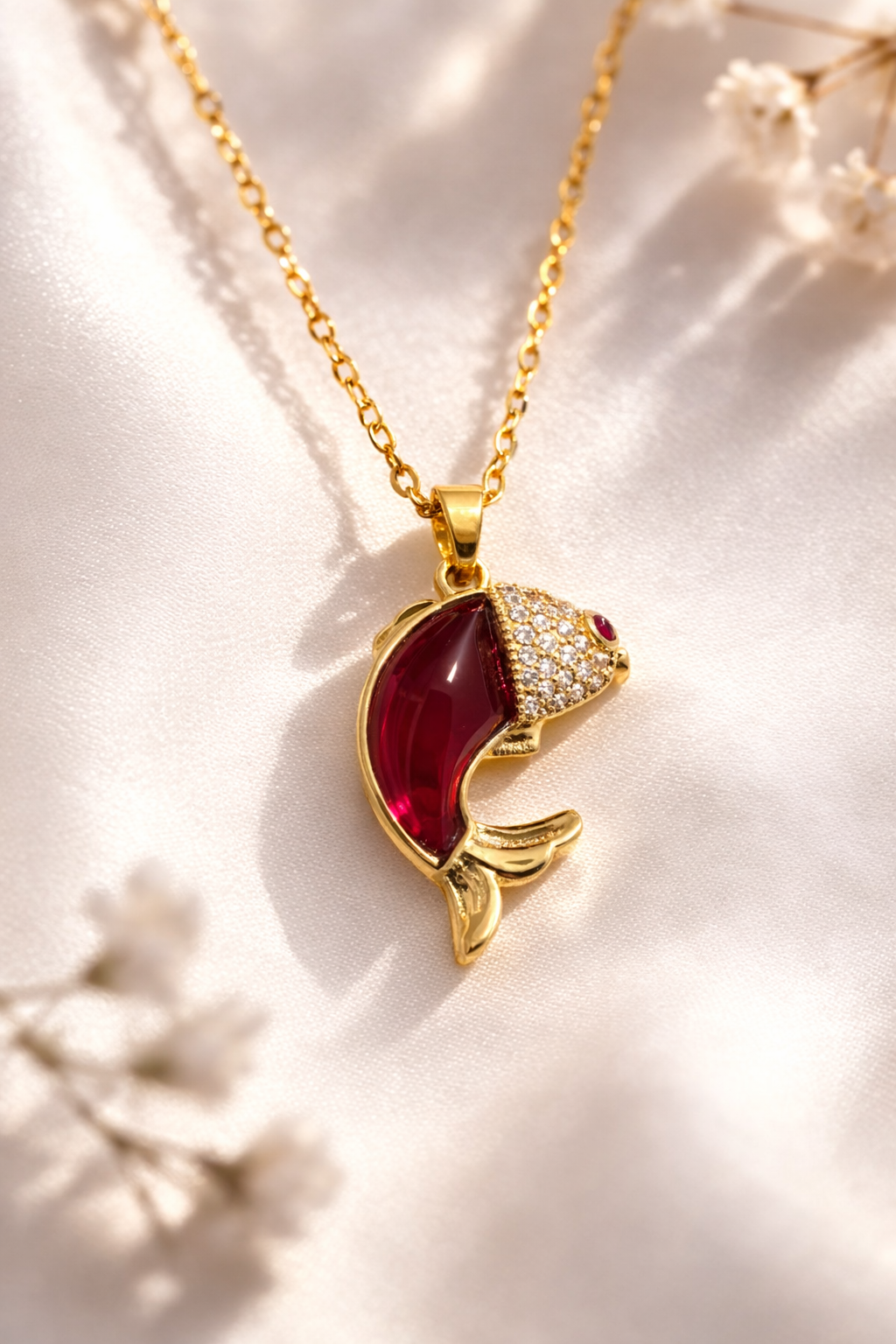 Koi Fish Pendant Necklace