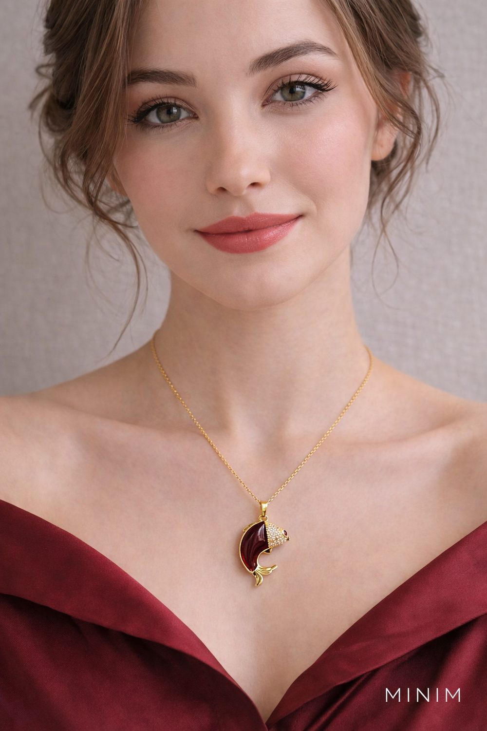 Koi Fish Pendant Necklace