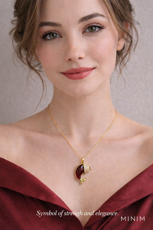 Koi Fish Pendant Necklace