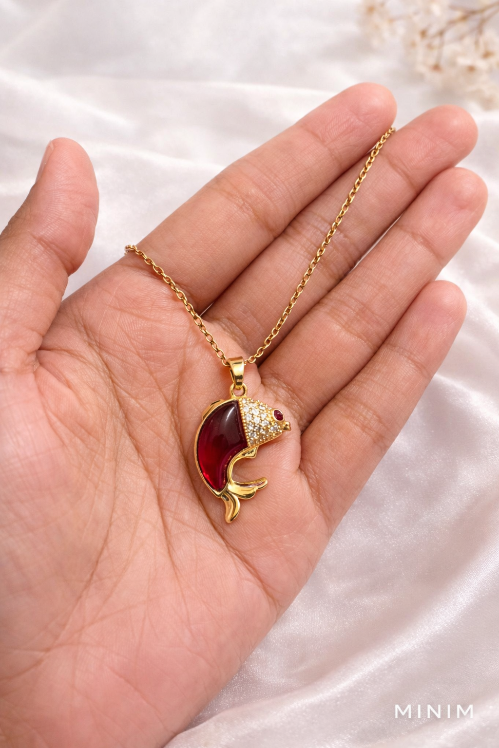 Koi Fish Pendant Necklace