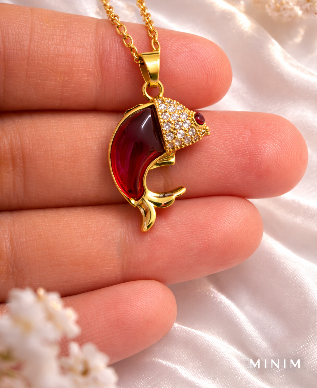 Koi Fish Pendant Necklace
