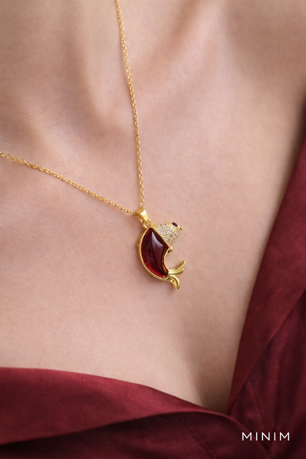 Koi Fish Pendant Necklace