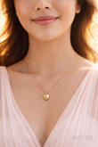 Gold Heart Pendant Necklace