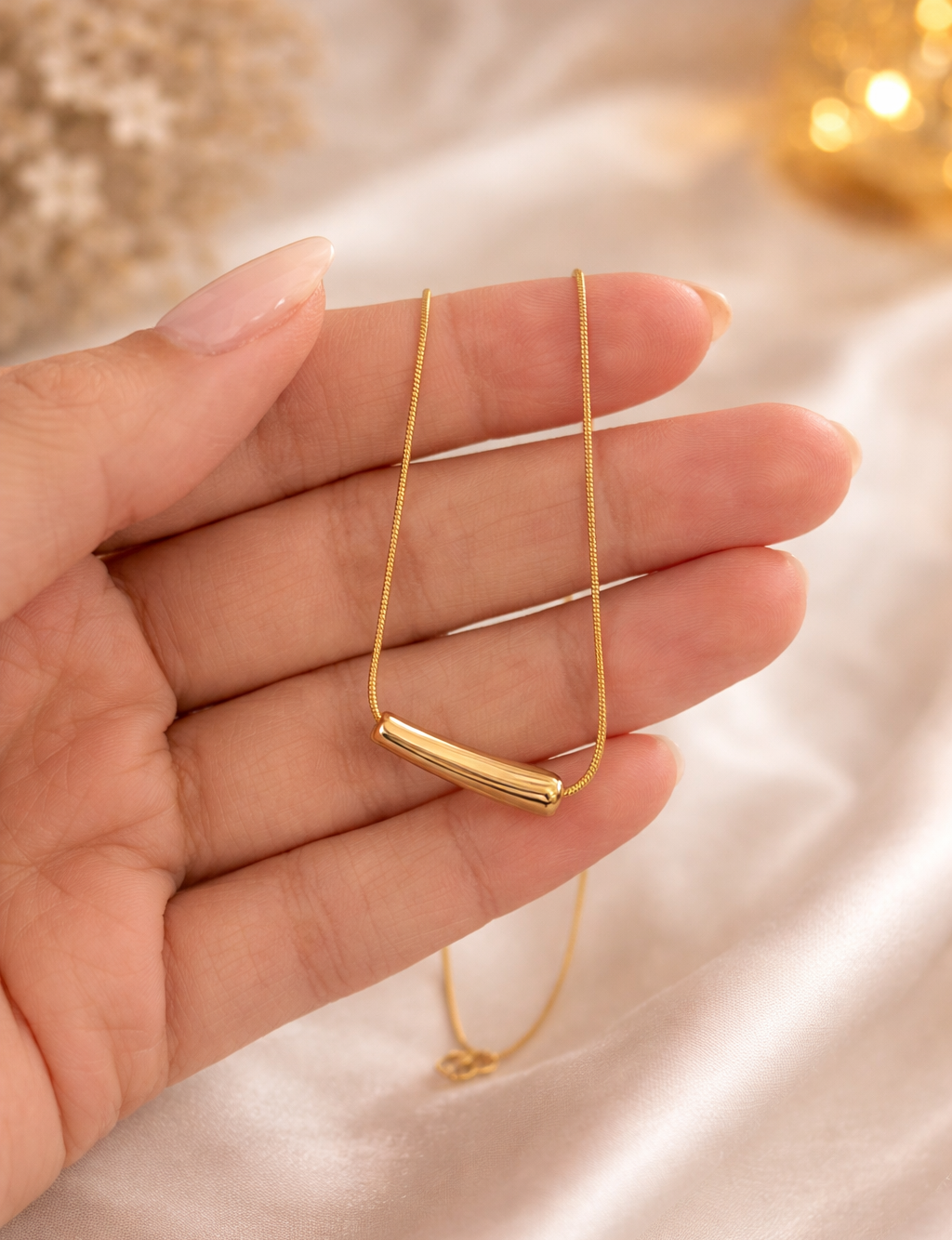 Sleek Bar Pendant Necklace