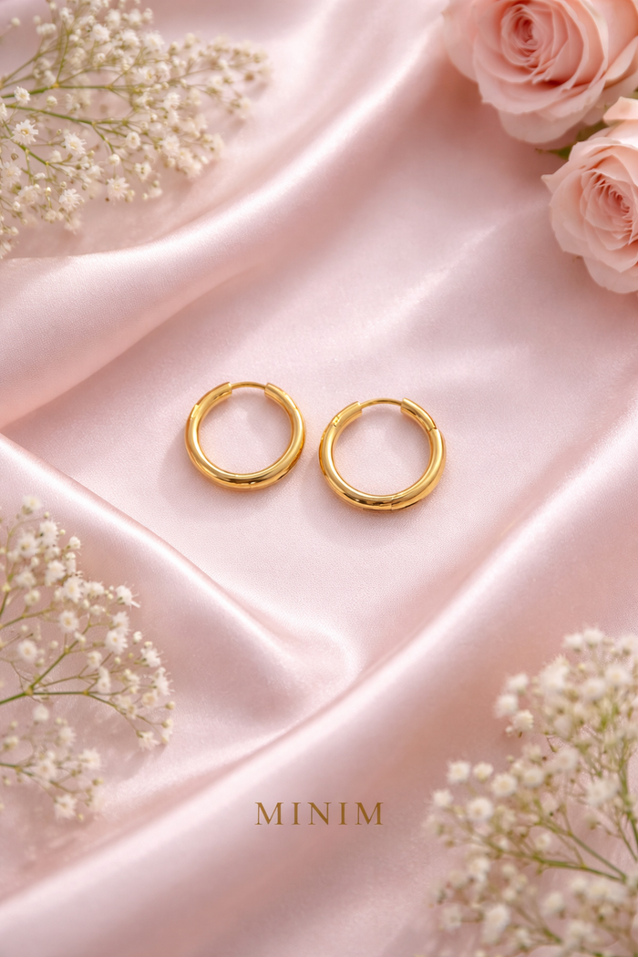 Round Small Golden Hoop