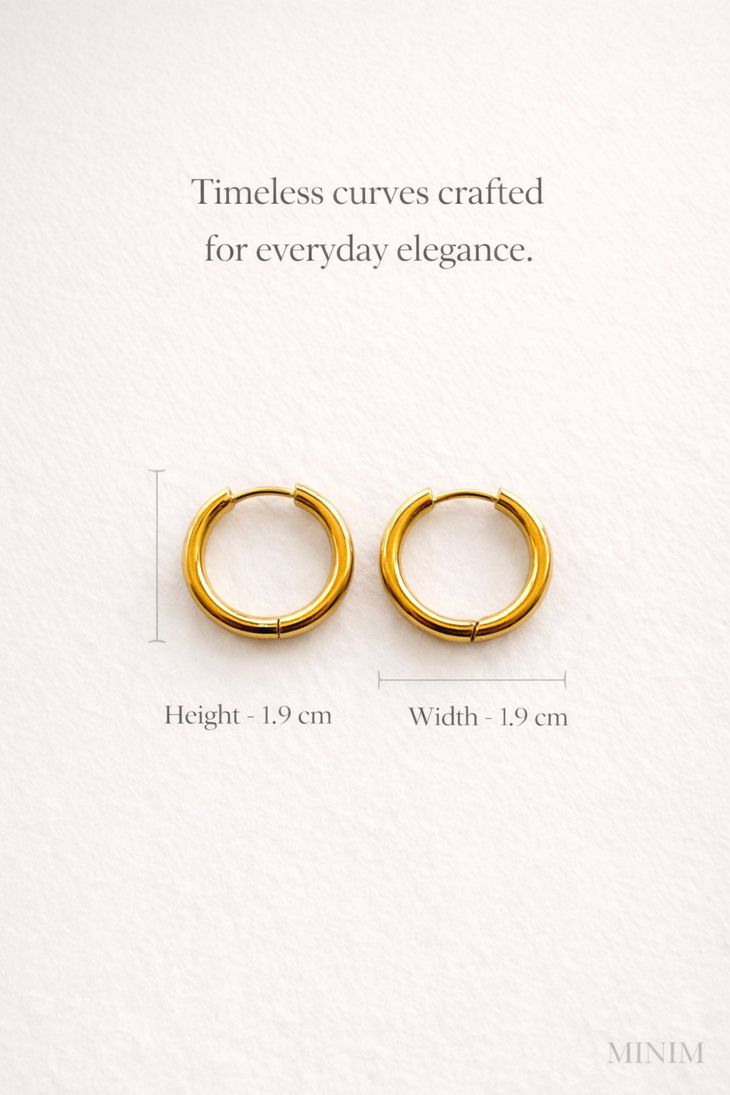 Round Small Golden Hoop