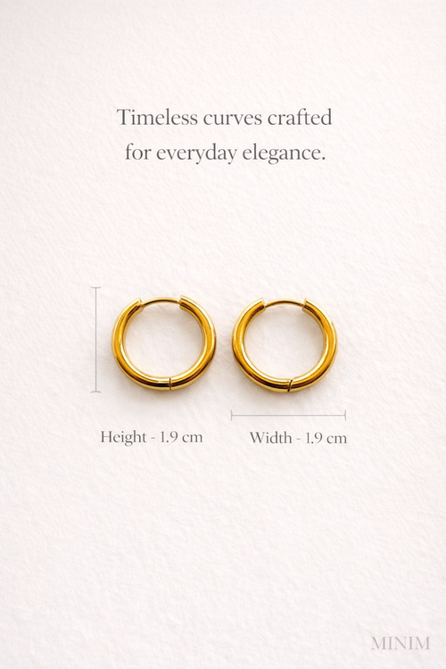 Round Small Golden Hoop