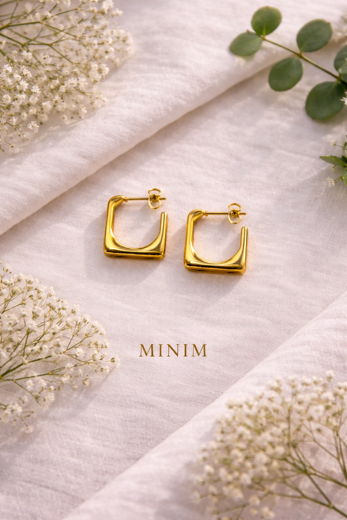 Square Hoop Earring