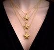 Gold Starfish Layered Necklace